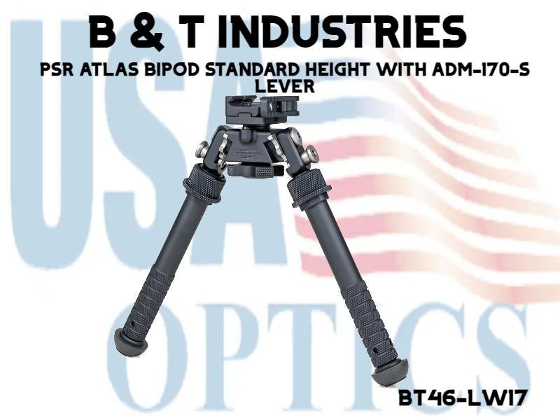 B & T INDUSTRIES, BT46-LW17, PSR ATLAS BIPOD STANDARD HEIGHT WITH ADM ...