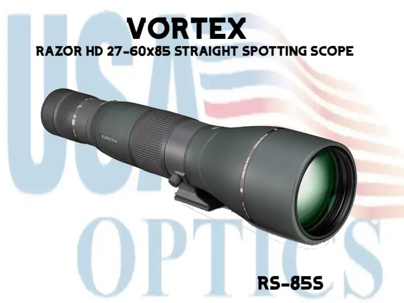 VORTEX, RS-85S, RAZOR HD 27-60x85 STRAIGHT SPOTTING SCOPE – USA OPTICS