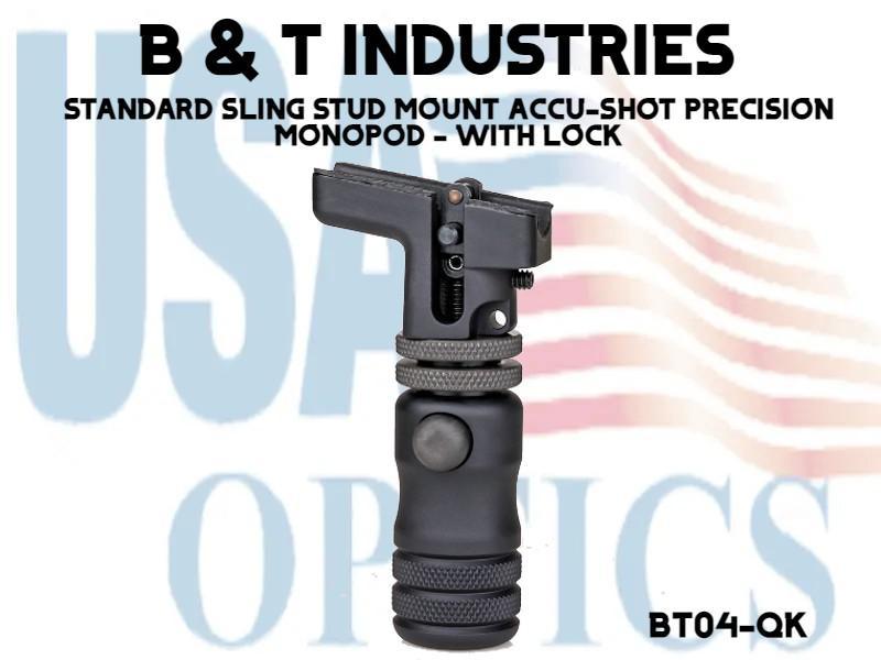B & T INDUSTRIES, BT04-QK, STANDARD SLING STUD MOUNT ACCU-SHOT PRECISION MONOPOD - WITH LOCK