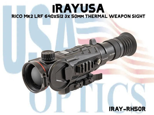 iRAYUSA, IRAY-RH50R, RICO Mk2 LRF 640x512 3x 50mm THERMAL WEAPON SIGHT
