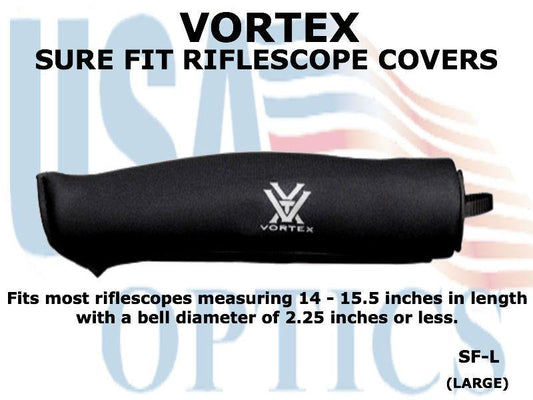 VORTEX, SF-L, SURE FIT RIFLESCOPE COVER - LARGE