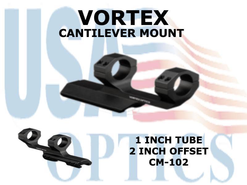 VORTEX, CM-102, Cantilever Mount 1-inch 2" OFFSET RINGS