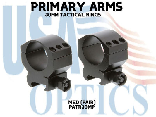 PRIMARY ARMS, PATR30MP, 30mm TACTICAL RINGS MED (PAIR)