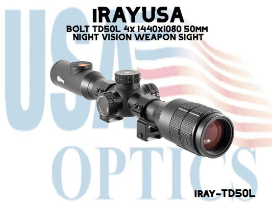iRAYUSA, IRAY-TD50L, BOLT TD50L 4x 1440x1080 50mm NIGHT VISION WEAPON SIGHT
