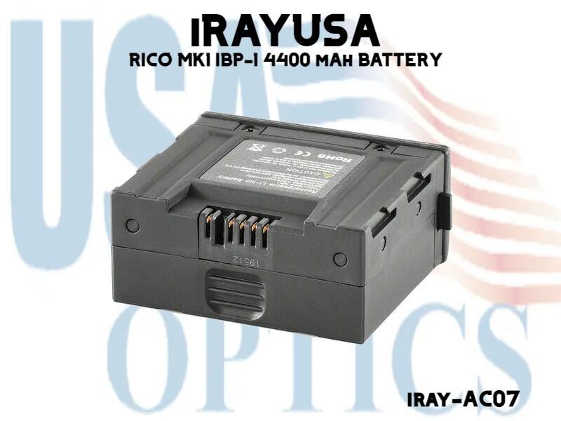 iRAYUSA, IRAY-AC07, RICO MK1 IBP-1 4400 mAh BATTERY