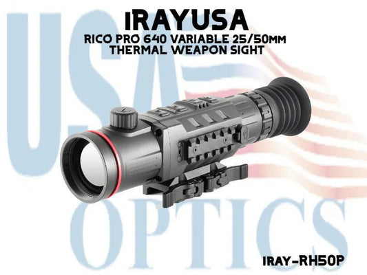 iRAYUSA, IRAY-RH50P, RICO PRO 640 VARIABLE 25/50mm THERMAL WEAPON SIGHT