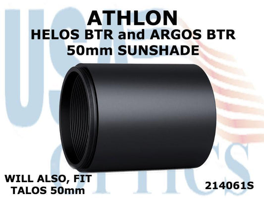 ATHLON, 214061S, HELOS BTR and ARGOS BTR 50mm RIFLESCOPE SUNSHADE - BLACK