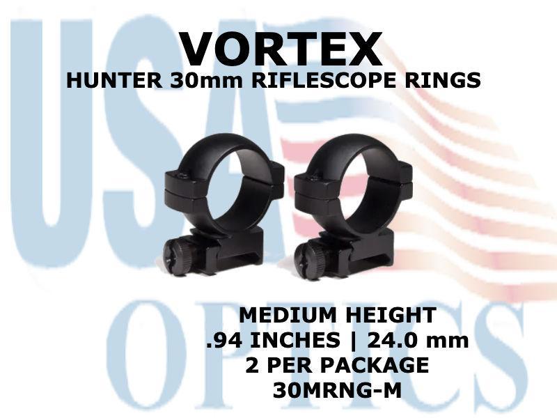 VORTEX, 30MRNG-M, HUNTER 30mm MEDIUM RINGS