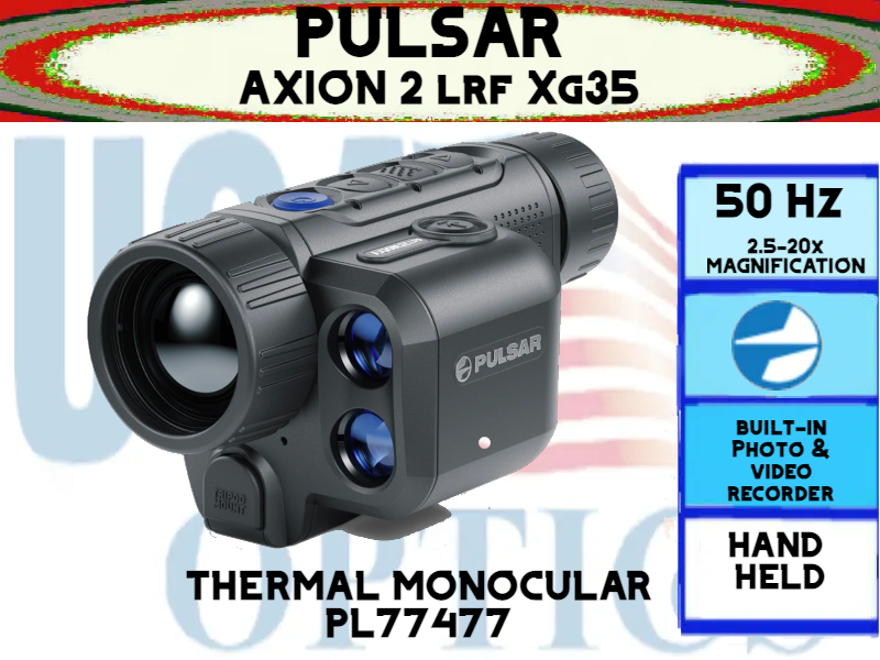 PULSAR, PL77477, AXION 2 LRF XG35 THERMAL MONOCULAR