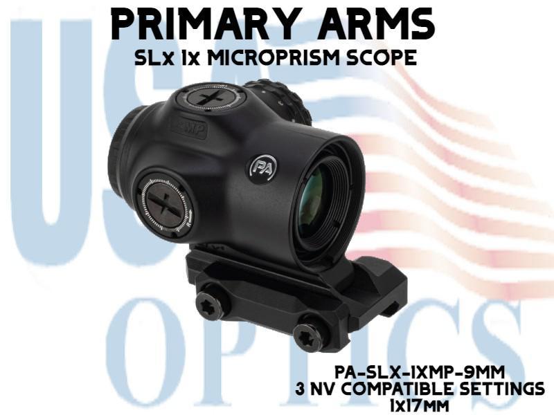 PRIMARY ARMS, PA-SLX-1XMP-9MM, SLx 1X MICROPRISM with RED ILLUMINATED ...