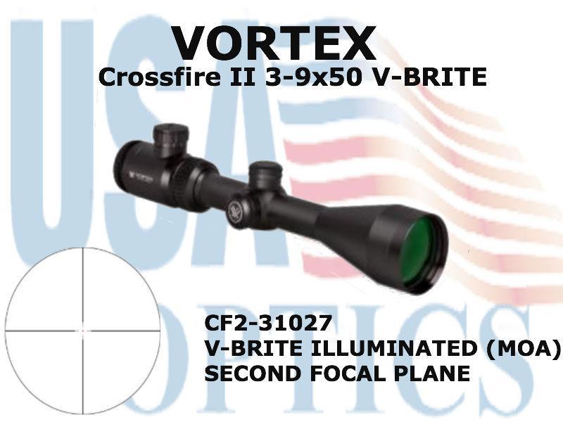 VORTEX, CF2-31027, CROSSFIRE II 3-9x50 V-BRITE ILLUMINATED