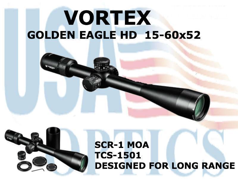 VORTEX, TCS-1501, GOLDEN EAGLE HD 15-60x52 SCR-1 SFP MOA