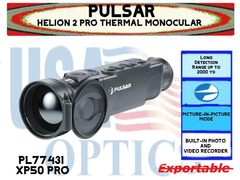 PULSAR, PL77431, HELION 2 XP50 PRO 2.5-20 THERMAL MONOCULAR