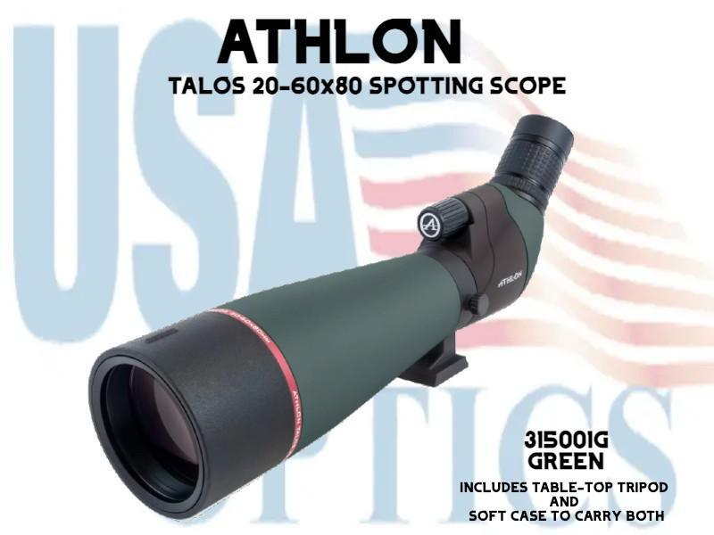 ATHLON, 315001-G, TALOS 20-60x80 SPOTTING SCOPE - GR