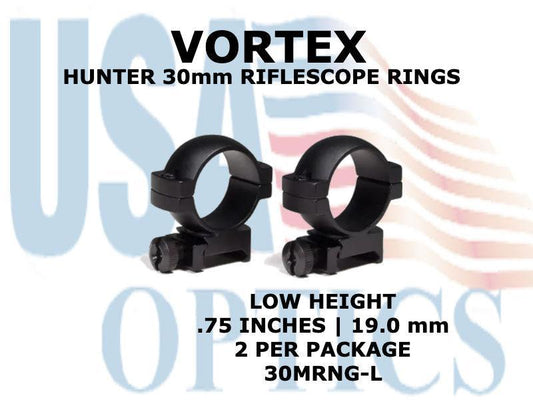 VORTEX, 30MRNG-L, HUNTER 30mm LOW RINGS