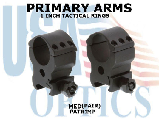 PRIMARY ARMS, PATR1MP, 1 INCH TACTICAL RINGS MED (PAIR)