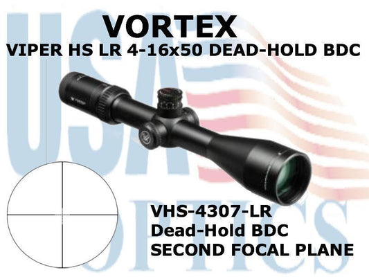 VORTEX, VHS-4307-LR,  VIPER HS  LR 4-16x50 BDC-2