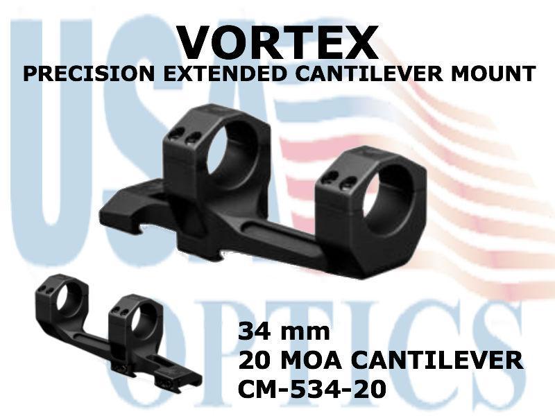 VORTEX, CM-534-20, PRECISION EXTENDED CANTILEVER MOUNT - 34mm 20moa