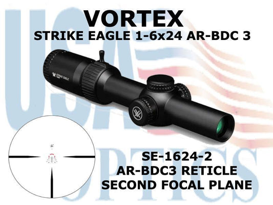 VORTEX, SE-1624-2, STRIKE EAGLE 1-6x24 AR-BDC3 SFP