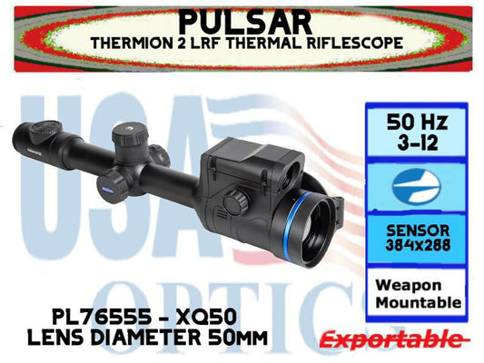 PULSAR, PL76555, THERMION 2 LRF XQ50 PRO THERMAL RIFLESCOPE