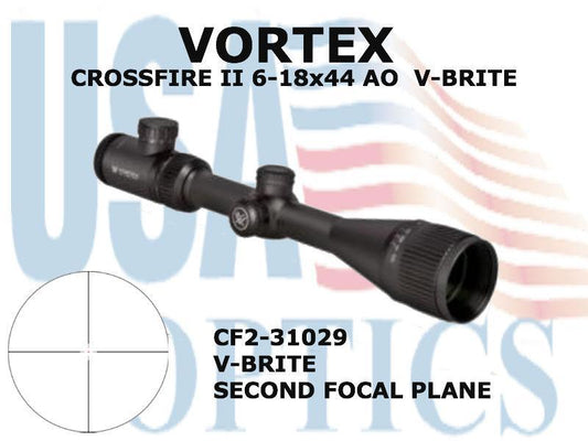 VORTEX, CF2-31029, CROSSIRE II 6-18x44 AO V-BRITE ILLUMINATED
