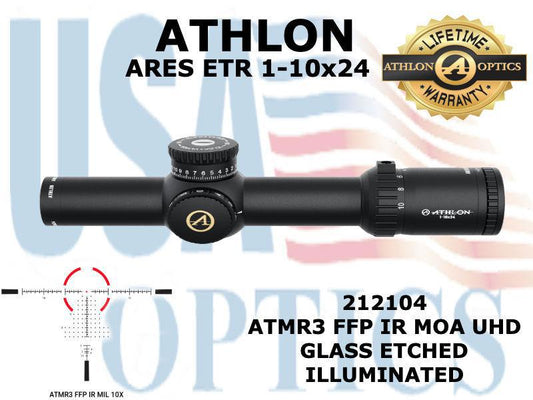 ATHLON, 212104, ARES ETR 1-10x24 ATMR3 FFP MIL UHD