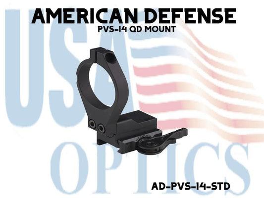 AMERICAN DEFENSE, AD-PVS-14-STD, PVS-14 QD MOUNT