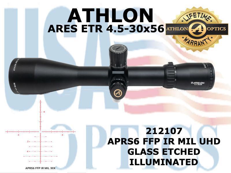 ATHLON, 212107,  ARES ETR 4.5-30x56 APRS6 FFP MIL UHD