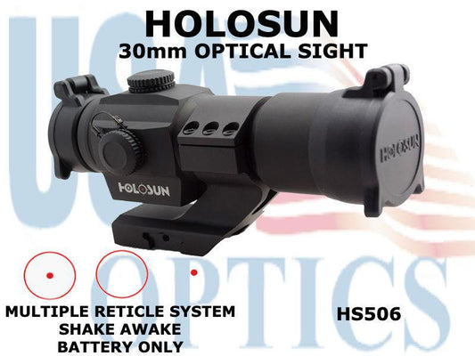 HOLOSUN, HS506, 30mm OPTICAL SIGHT - RED - BATTERY