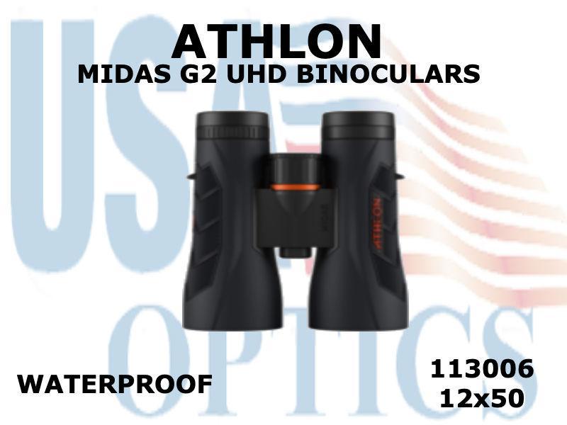 ATHLON, 113006, MIDAS G2 12x50 UHD BINOCULARS