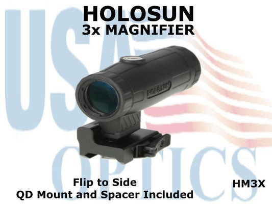 HOLOSUN, HM3X, 3x MAGNIFIER - ALUMINUM