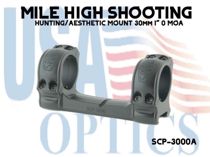 SPUHR, SCP-3000A, HUNTING/AESTHETIC MOUNT 30mm 1" 0 MOA