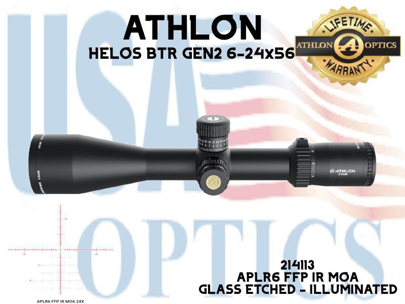 ATHLON, 214113, HELOS BTR GEN2 6-24x56 APLR6 FFP IR MOA