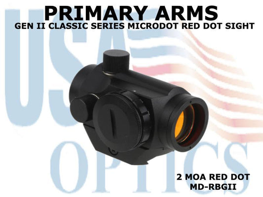 PRIMARY ARMS, MD-RBGII, CLASSIC SERIES GEN II MICRODOT RED DOT SIGHT