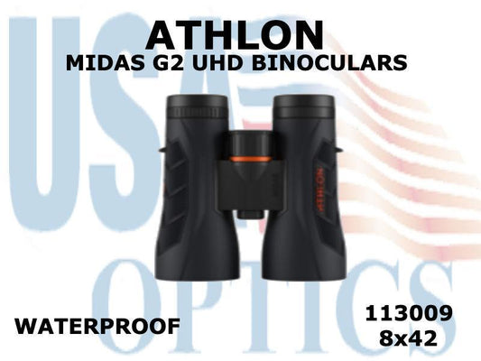 ATHLON, 113009, MIDAS G2 8x42 UHD BINOCULARS