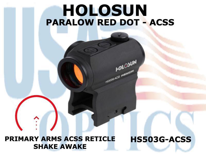 HOLOSUN, HS503G-ACSS, PARALOW RED DOT SIGHT - ACSS CQB