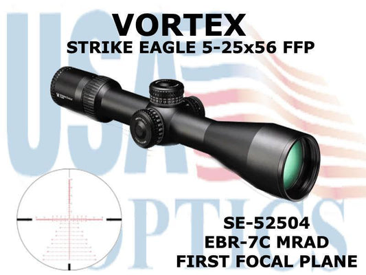 VORTEX, SE-52504, STRIKE EAGLE 5-25x56 FFP EBR-7C MRAD