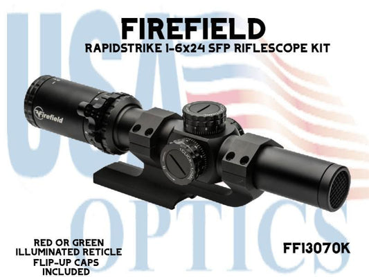 FIREFIELD, FF13070K,  RAPID STRIKE 1-6x24 SFP RIFLESCOPE KIT