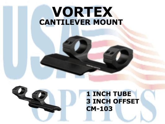 VORTEX, CM-103, CANTILEVER 1-INCH MOUNT WITH 3" OFFSET