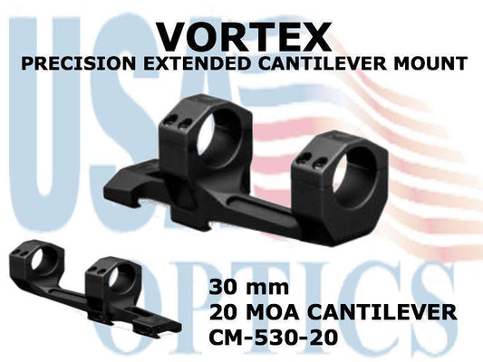 VORTEX, CM-530-20, PRECISION EXTENDED CANTILEVER MONT 30mm 20moa