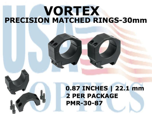 VORTEX, PMR-30-87, PRECISION MATCHED RINGS  30mm -  0.87 INCHES