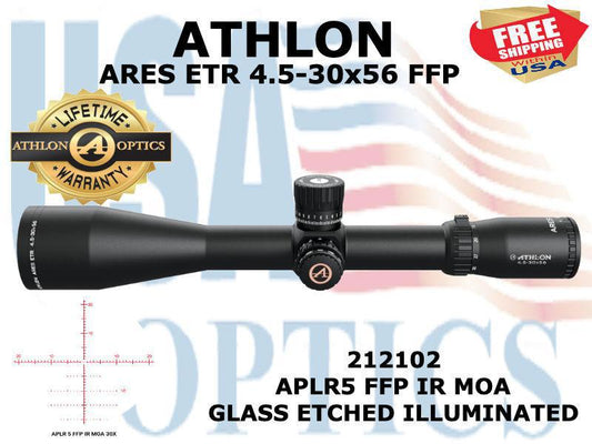 ATHLON, 212102, ARES ETR 4.5-30x56 APLR5 FFP IR MOA UHD