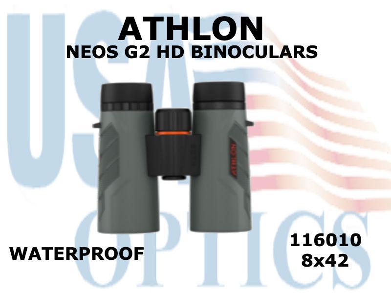 ATHLON, 116010, NEOS G2 8x42 HD BINOCULARS