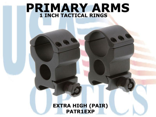 PRIMARY ARMS, PATR1EXP, 1 INCH TACTICAL RINGS EXTRA HIGH (PAIR)