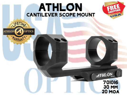 ATHLON, 701016, CANTILEVER SCOPE MOUNT 30mm 20 MOA
