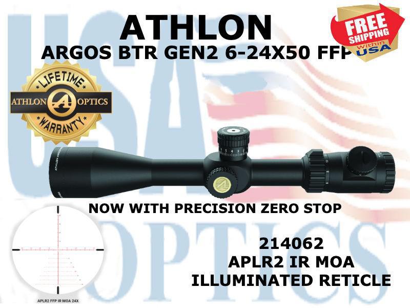 ATHLON, 214062, ARGOS BTR GEN2 6-24x50 APLR2 FFP IR MOA