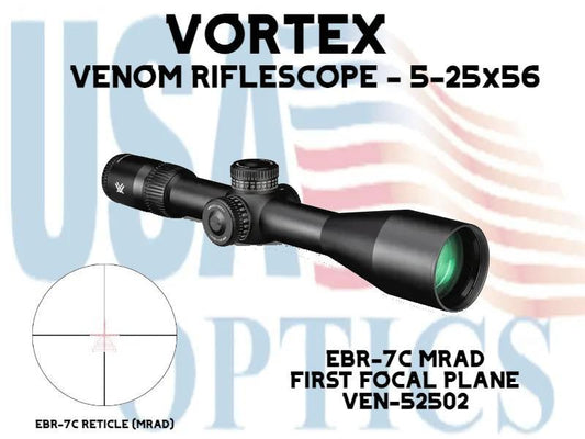 VORTEX, VEN-52502, VENOM 5-25x56 FFP RIFLESCOPE - EBR-7C MRAD